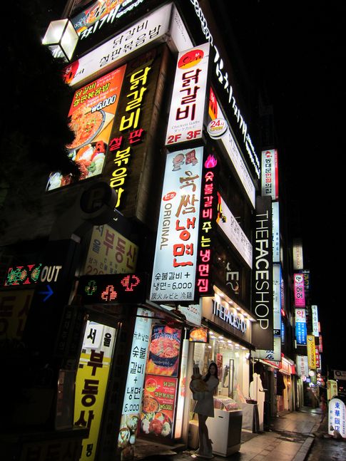 夜の街を散策→夜中に屋台&激辛タコ鍋メシ→カジノ・ウォーカーヒル in 韓国ソウル7