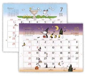 スヌーピー卓上カレンダー2012-2